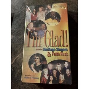 I'm Glad Featuring Heritage Singers & Faith First VHS 2002 New Sealed